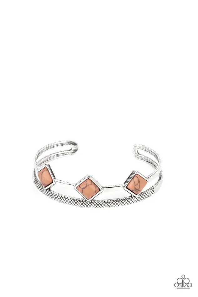 Paparazzi Jewelry Bracelets Paparazzi Bracelet Adobe Ascension Brown Paparazzi Jewelry Bracelets Paparazzi Bracelet Adobe Ascension Brown