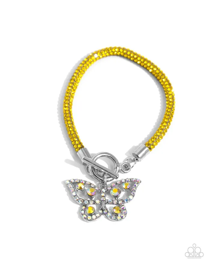 Paparazzi Jewelry Bracelets Paparazzi Bracelet Aerial Appeal Yellow Paparazzi Jewelry Bracelets Paparazzi Bracelet Aerial Appeal Yellow