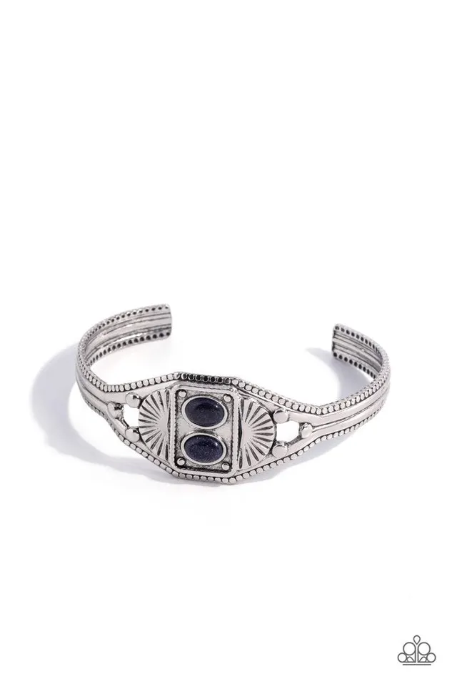 Paparazzi Jewelry Bracelets Paparazzi Bracelet Aztec Allure Blue Paparazzi Jewelry Bracelets Paparazzi Bracelet Aztec Allure Blue
