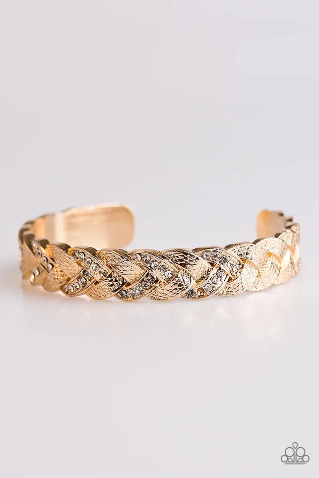 Paparazzi Jewelry Bracelets Paparazzi Bracelet Blinding Shimmer Gold