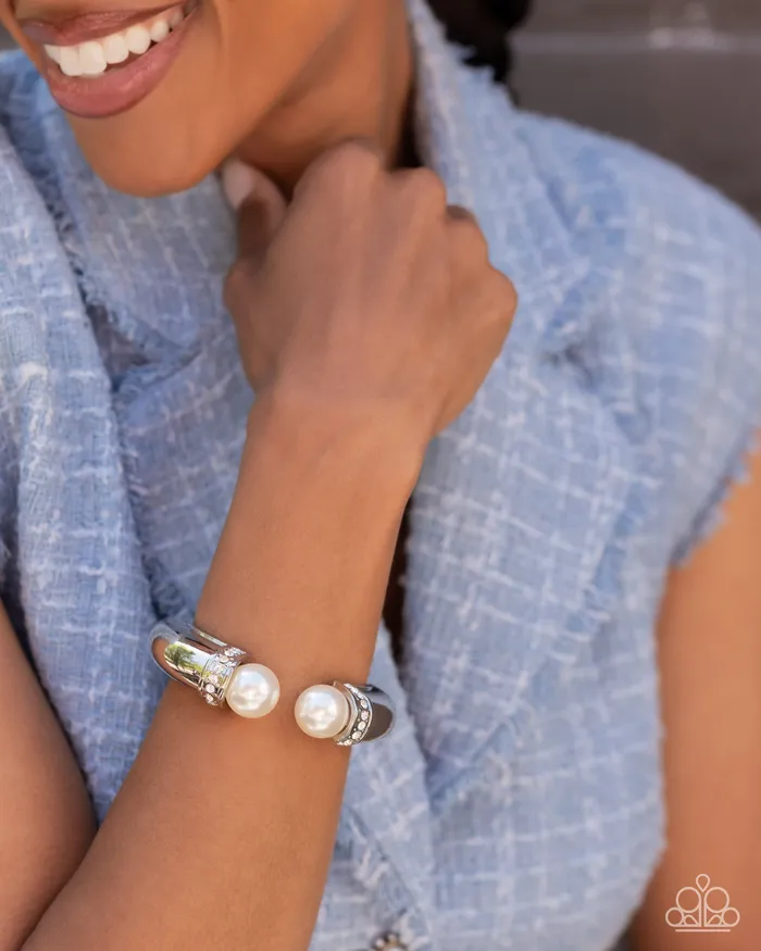 Paparazzi Jewelry Bracelets Paparazzi Bracelet Breathtaking Balance White