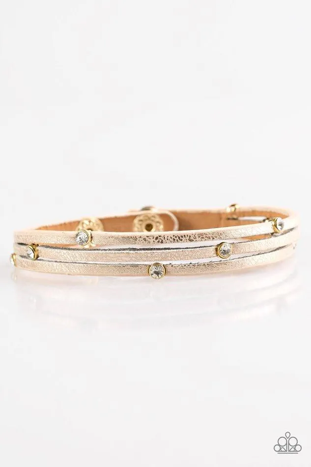 Paparazzi Jewelry Bracelets Paparazzi Bracelet Drop A SHINE Gold