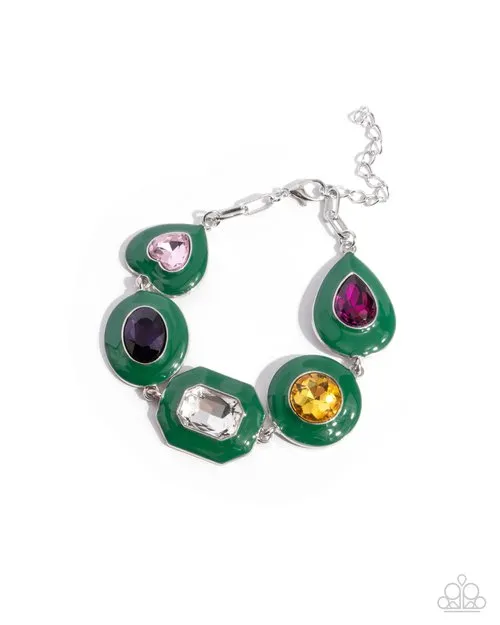 Paparazzi Jewelry Bracelets Paparazzi Bracelet Glazed Guest Green Paparazzi Jewelry Bracelets Paparazzi Bracelet Glazed Guest Green