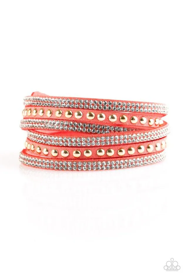 Paparazzi Jewelry Bracelets Paparazzi Bracelet I BOLD You So Orange