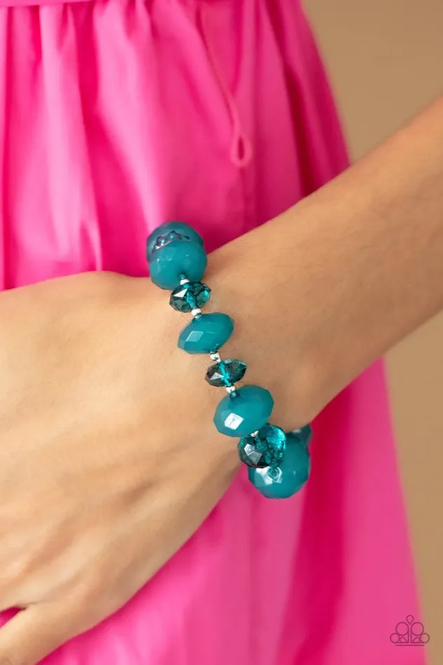 Paparazzi Jewelry Bracelets Paparazzi Bracelet Keep GLOWING Forward Blue