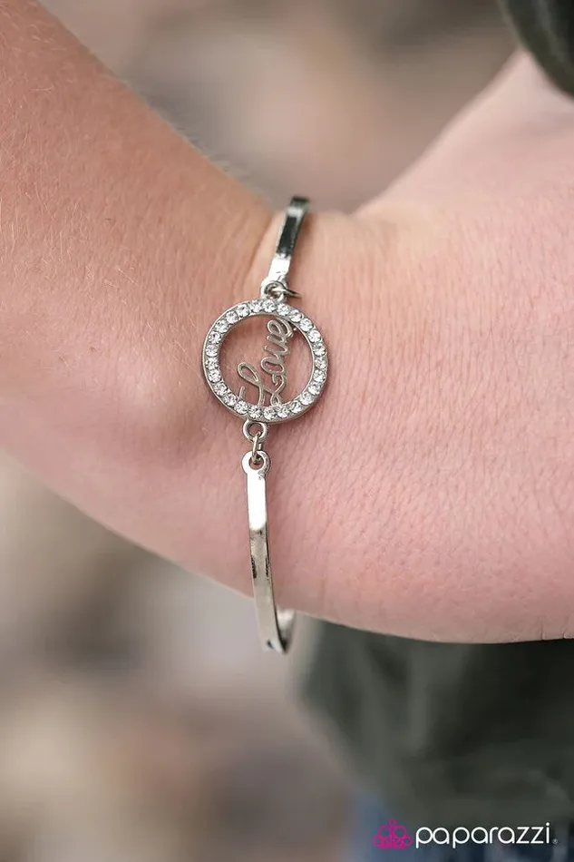 Paparazzi Jewelry Bracelets Paparazzi Bracelet Love Your Story White