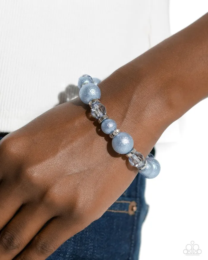 Paparazzi Jewelry Bracelets Paparazzi Bracelet Pearl Protagonist Blue