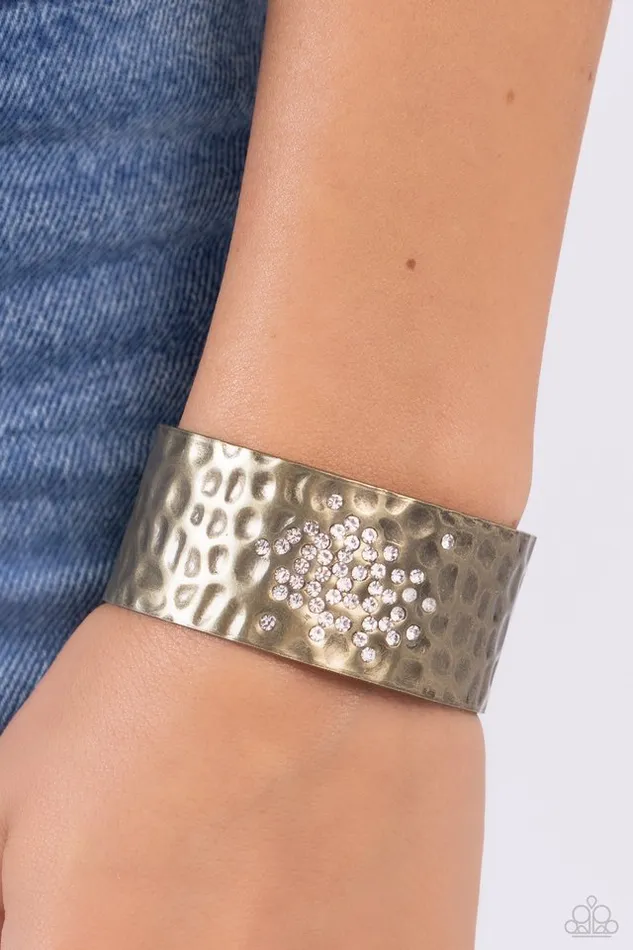 Paparazzi Jewelry Bracelets Paparazzi Bracelet Speckled Sparkle Brass