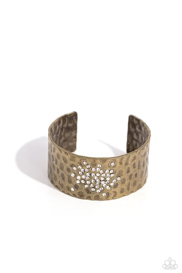 Paparazzi Jewelry Bracelets Paparazzi Bracelet Speckled Sparkle Brass Paparazzi Jewelry Bracelets Paparazzi Bracelet Speckled Sparkle Brass