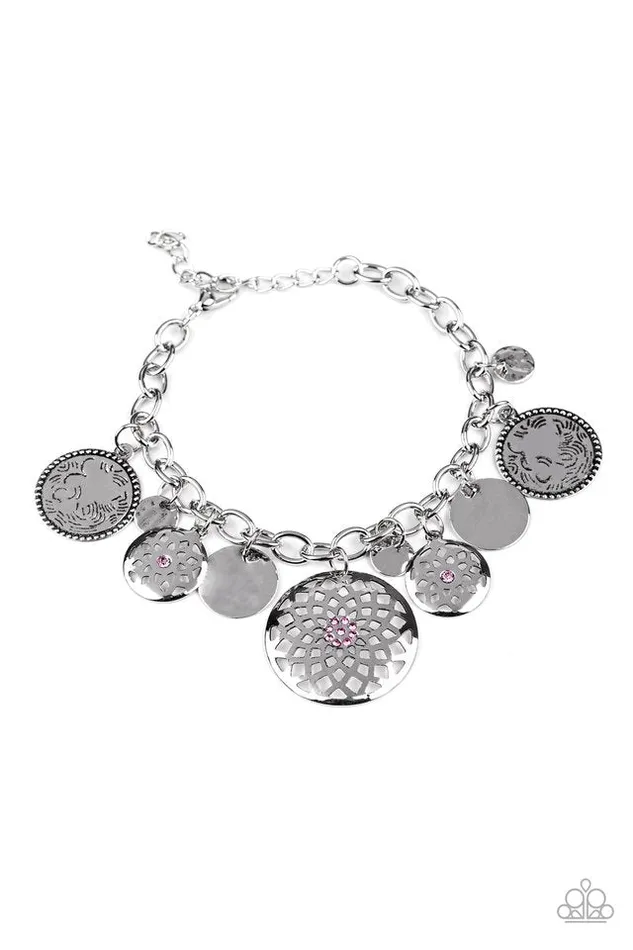 Paparazzi Jewelry Bracelets Paparazzi Bracelet Trinket Tranquility Pink Paparazzi Jewelry Bracelets Paparazzi Bracelet Trinket Tranquility Pink
