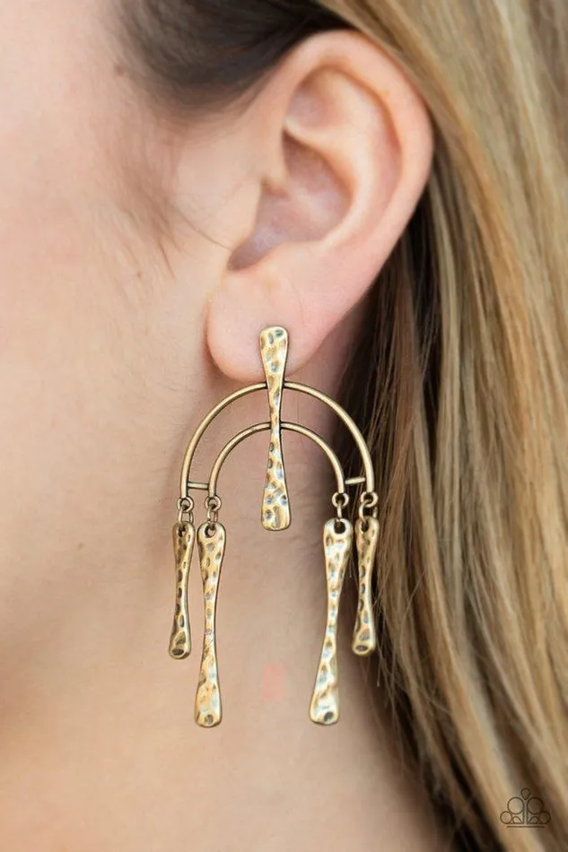 Paparazzi Jewelry Earrings Paparazzi Earring ARTIFACTS Of Life Brass