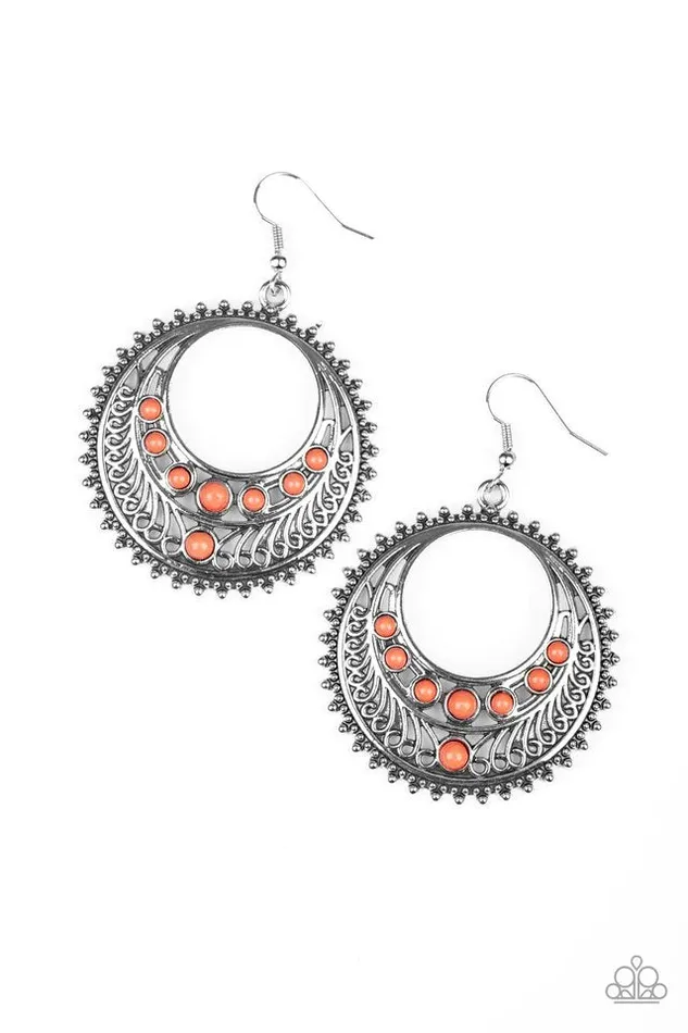 Paparazzi Jewelry Earrings Paparazzi Earring Boho Bliss Orange