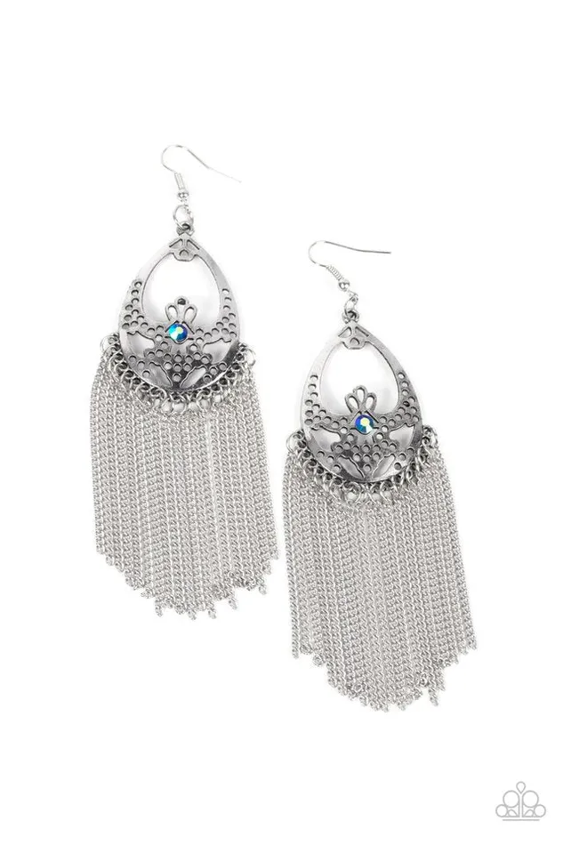 Paparazzi Jewelry Earrings Paparazzi Earring Castle Cottage Blue Paparazzi Jewelry Earrings Paparazzi Earring Castle Cottage Blue