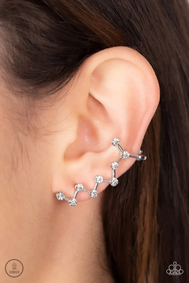 Paparazzi Jewelry Earrings Paparazzi Earring Clamoring Constellations White