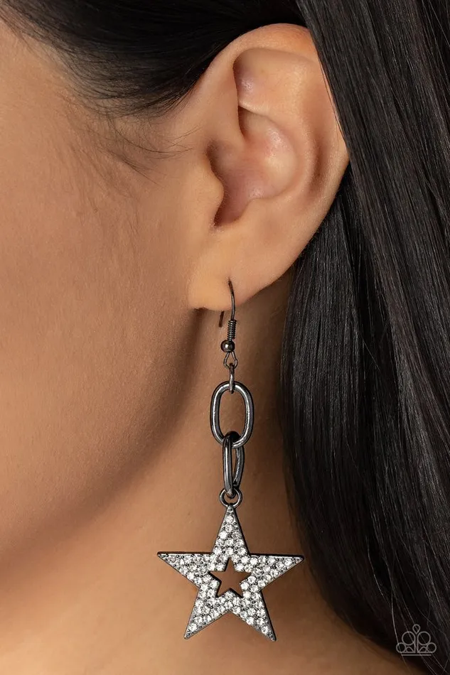 Paparazzi Jewelry Earrings Paparazzi Earring Cosmic Celebrity Black