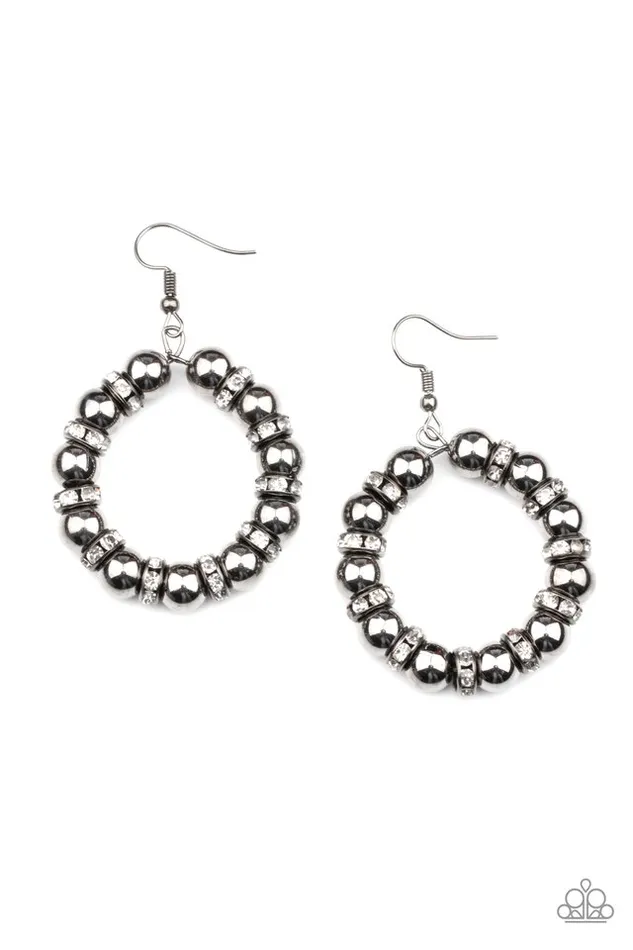 Paparazzi Jewelry Earrings Paparazzi Earring Cosmic Halo Black Paparazzi Jewelry Earrings Paparazzi Earring Cosmic Halo Black
