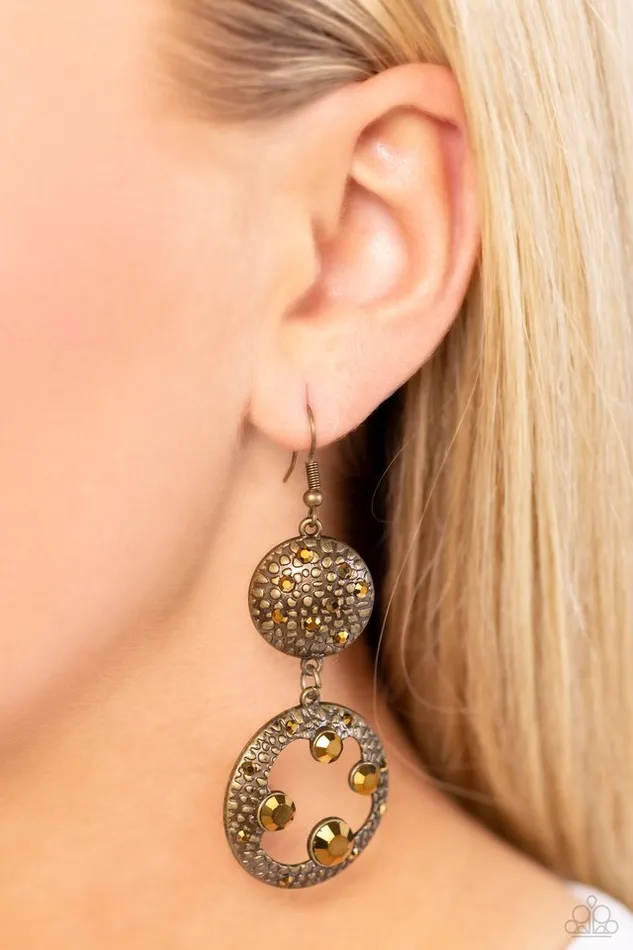 Paparazzi Jewelry Earrings Paparazzi Earring Eastern Entrada Brass