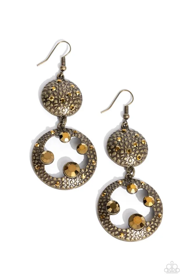 Paparazzi Jewelry Earrings Paparazzi Earring Eastern Entrada Brass Paparazzi Jewelry Earrings Paparazzi Earring Eastern Entrada Brass