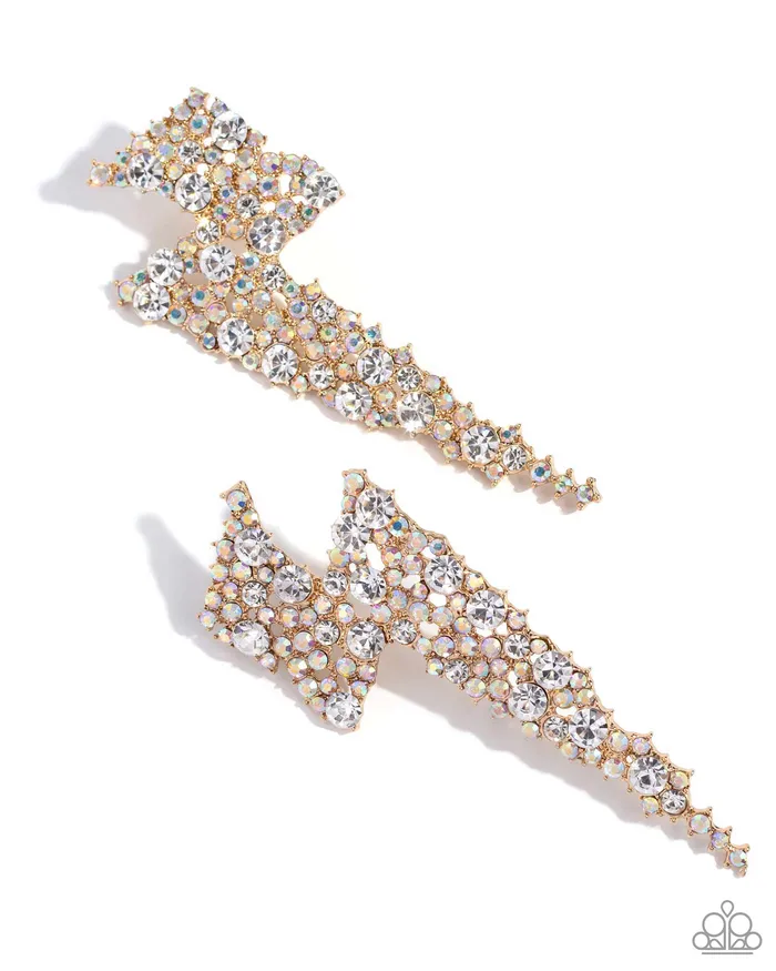 Paparazzi Jewelry Earrings Paparazzi Earring Electric Effulgence Gold Paparazzi Jewelry Earrings Paparazzi Earring Electric Effulgence Gold