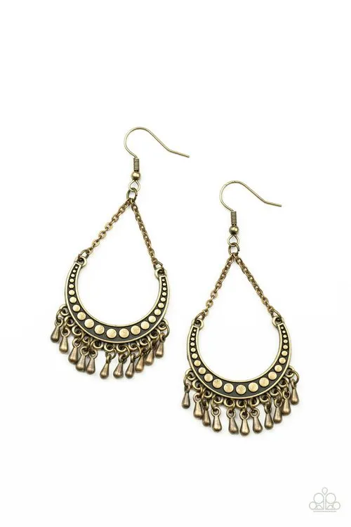 Paparazzi Jewelry Earrings Paparazzi Earring Melodic Moons