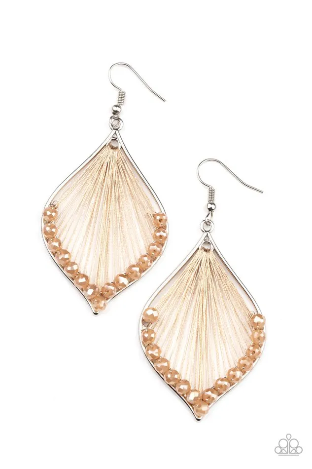 Paparazzi Jewelry Earrings Paparazzi Earring Pulling at My HARPstrings Brown Paparazzi Jewelry Earrings Paparazzi Earring Pulling at My HARPstrings Brown