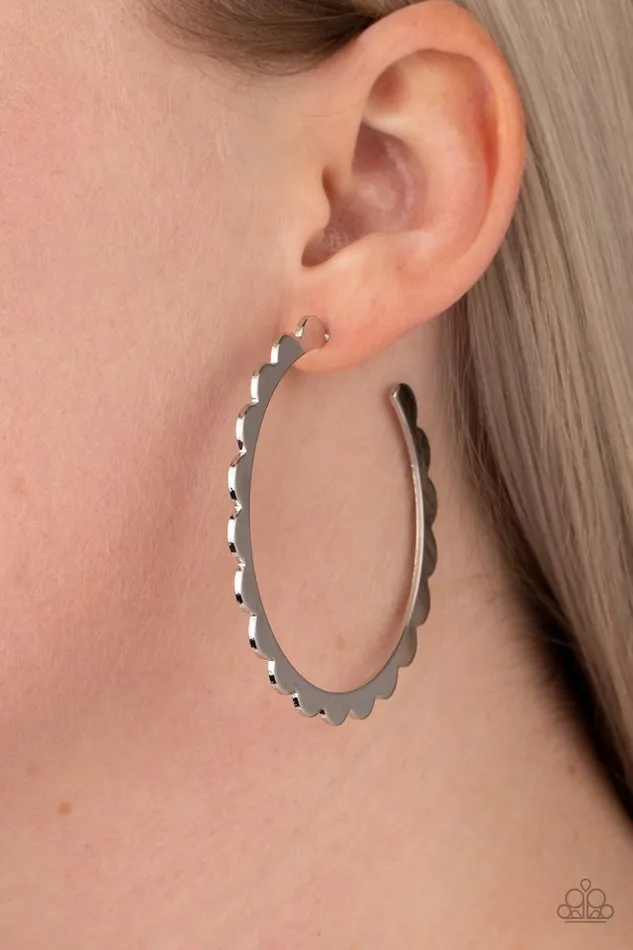 Paparazzi Jewelry Earrings Paparazzi Earring Radiant Ridges Silver