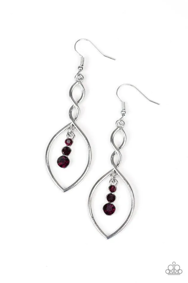 Paparazzi Jewelry Earrings Paparazzi Earring Timeless Twist Purple