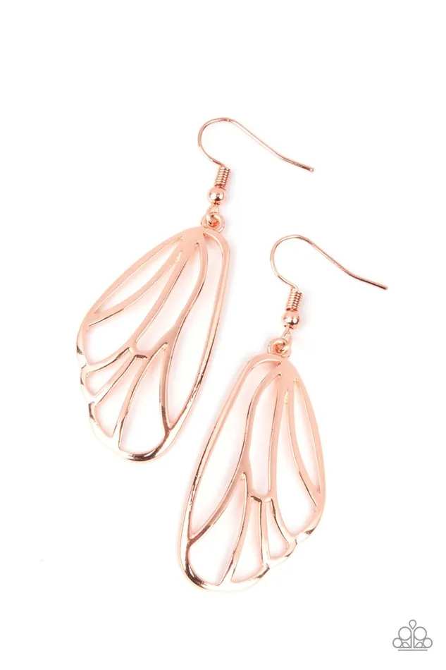 Paparazzi Jewelry Earrings Paparazzi Earring Turn Into A Butterfly Copper Paparazzi Jewelry Earrings Paparazzi Earring Turn Into A Butterfly Copper