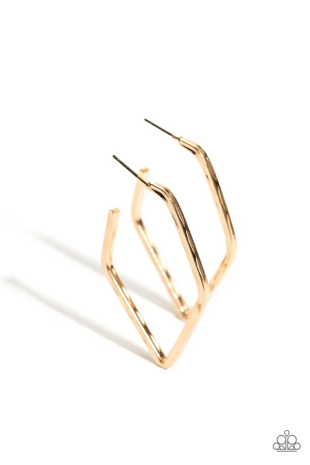 Paparazzi Jewelry Earrings Paparazzi Earring Winning Edge Gold Paparazzi Jewelry Earrings Paparazzi Earring Winning Edge Gold