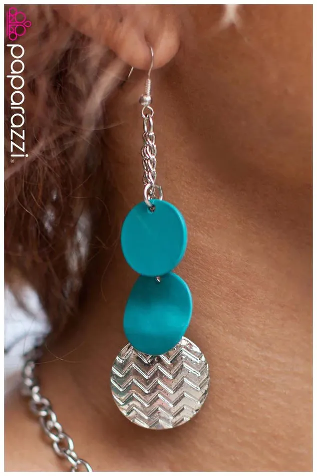 Paparazzi Jewelry Earrings Paparazzi Earring You Are the Exception Blue