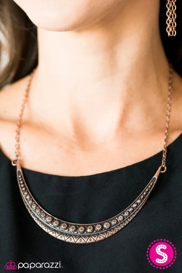 Paparazzi Jewelry Necklaces Paparazzi Necklace Anchors Aweigh Copper