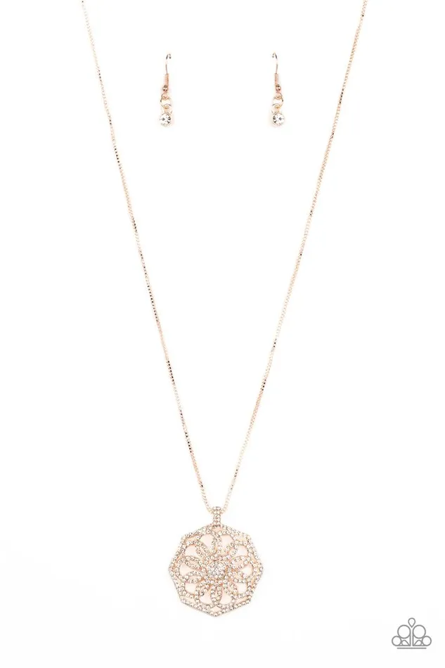 Paparazzi Jewelry Necklaces Paparazzi Necklace Botanical Bling Rose Gold Paparazzi Jewelry Necklaces Paparazzi Necklace Botanical Bling Rose Gold