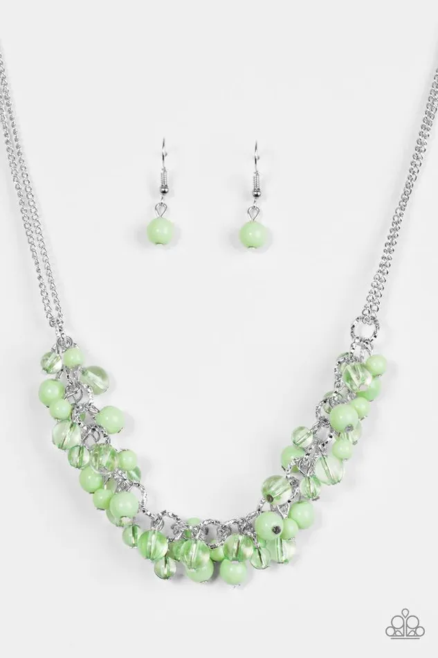 Paparazzi Jewelry Necklaces Paparazzi Necklace Boulevard Beauty Green