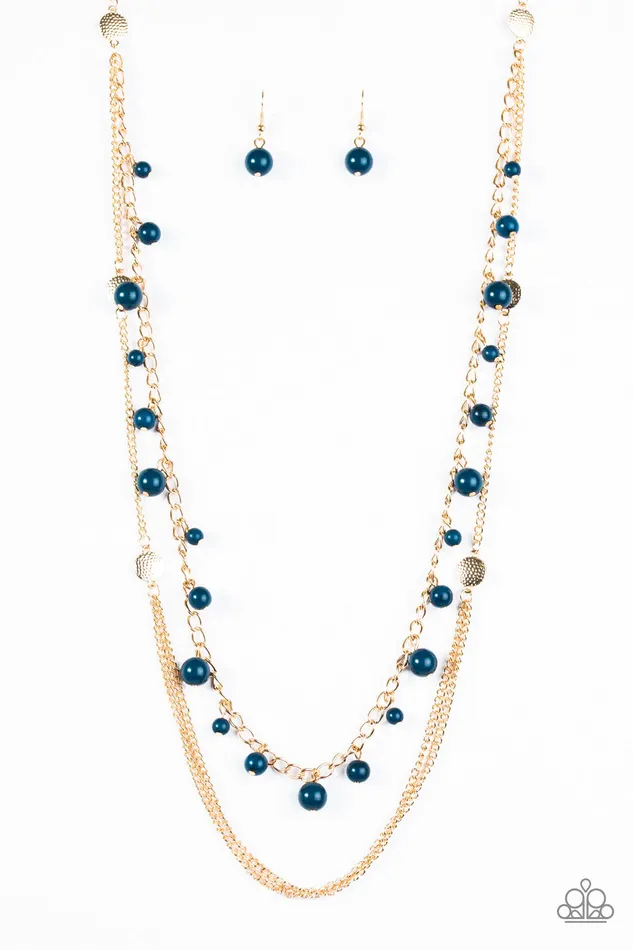 Paparazzi Jewelry Necklaces Paparazzi Necklace Color Spree Blue