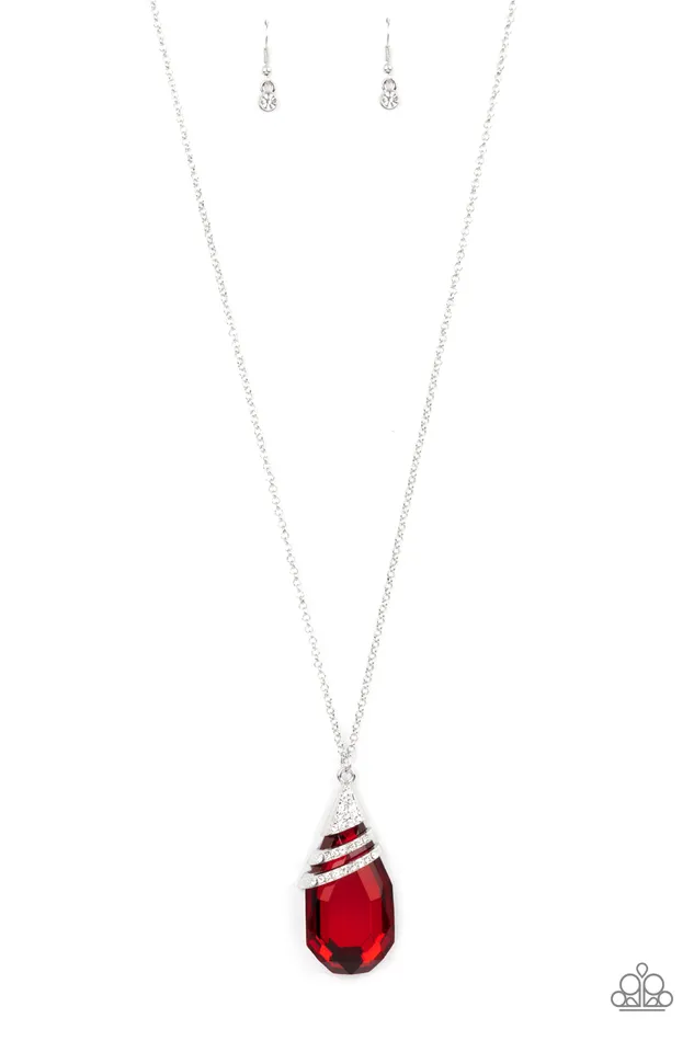 Paparazzi Jewelry Necklaces Paparazzi Necklace Demandingly Diva Red