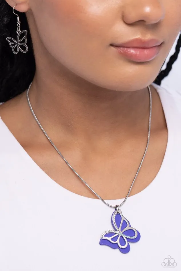 Paparazzi Jewelry Necklaces Paparazzi Necklace Detailed Dance Blue