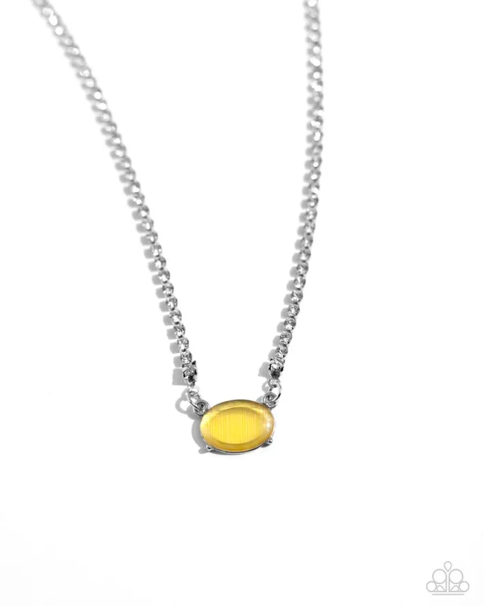 Paparazzi Jewelry Necklaces Paparazzi Necklace Dynamic Delicacy Yellow Paparazzi Jewelry Necklaces Paparazzi Necklace Dynamic Delicacy Yellow