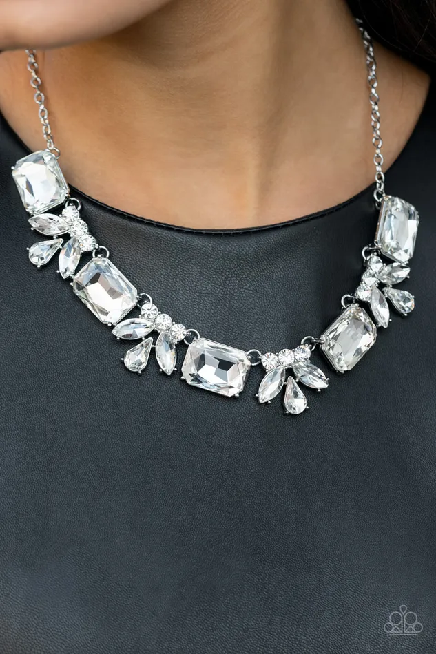 Paparazzi Jewelry Necklaces Paparazzi Necklace EMP Exclusive Long Live Sparkle White