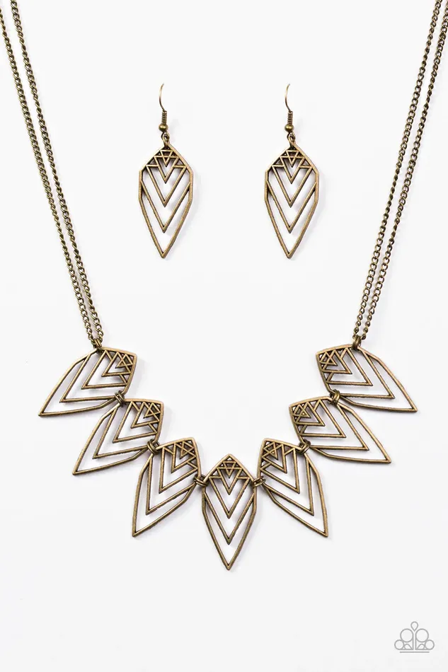 Paparazzi Jewelry Necklaces Paparazzi Necklace Endangered Species Brass