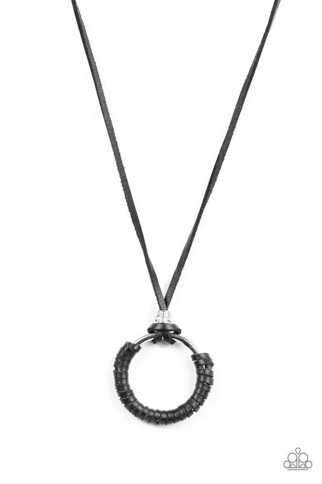 Paparazzi Jewelry Necklaces Paparazzi Necklace Get Over GRIT Black