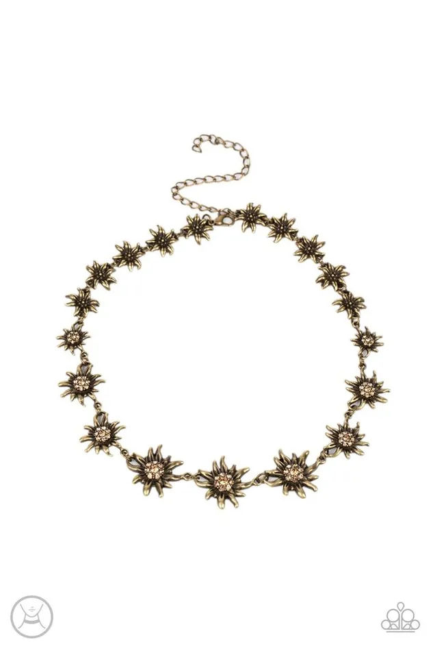 Paparazzi Jewelry Necklaces Paparazzi Necklace Get Up and GROW Brass Paparazzi Jewelry Necklaces Paparazzi Necklace Get Up and GROW Brass