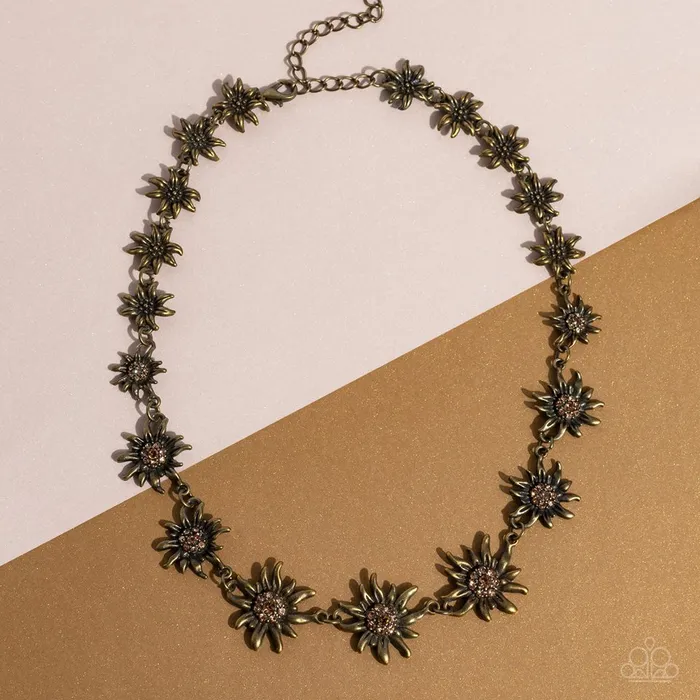 Paparazzi Jewelry Necklaces Paparazzi Necklace Get Up and GROW Brass Paparazzi Jewelry Necklaces Paparazzi Necklace Get Up and GROW Brass