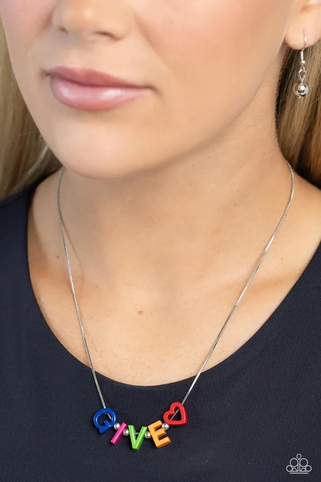 Paparazzi Jewelry Necklaces Paparazzi Necklace Give Me Some Love Multi