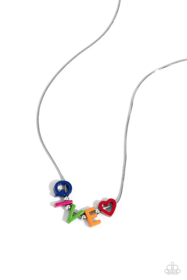Paparazzi Jewelry Necklaces Paparazzi Necklace Give Me Some Love Multi Paparazzi Jewelry Necklaces Paparazzi Necklace Give Me Some Love Multi