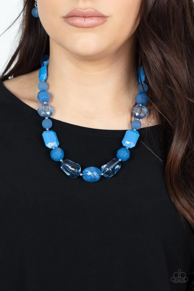 Paparazzi Jewelry Necklaces Paparazzi Necklace Here Today GONDOLA Tomorrow Blue
