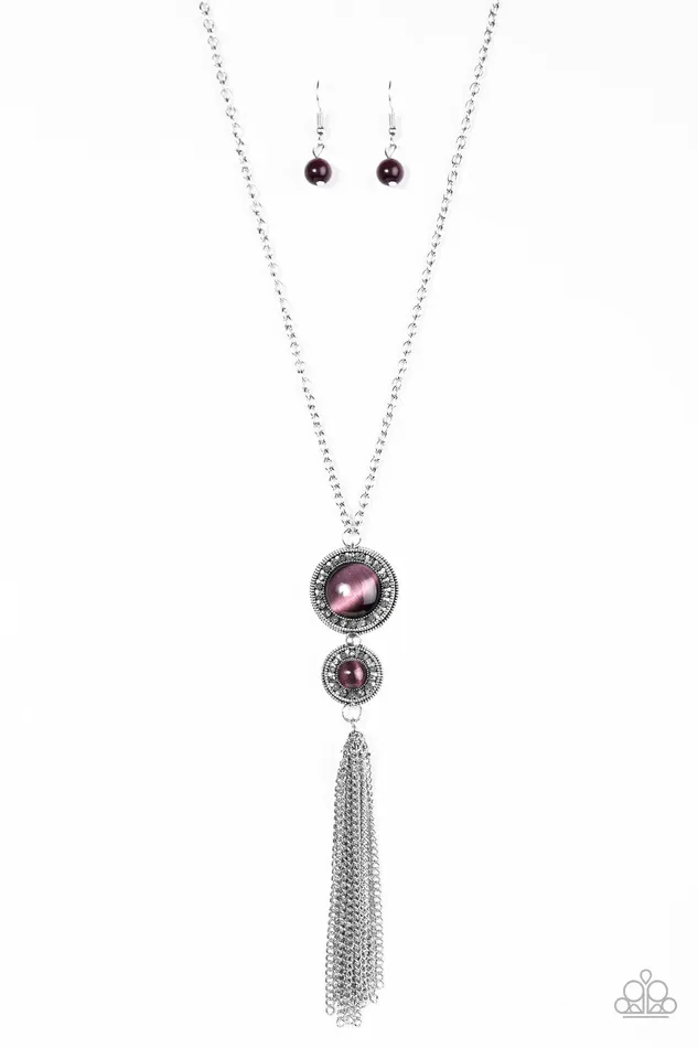 Paparazzi Jewelry Necklaces Paparazzi Necklace I WHEEL If You WHEEL Purple