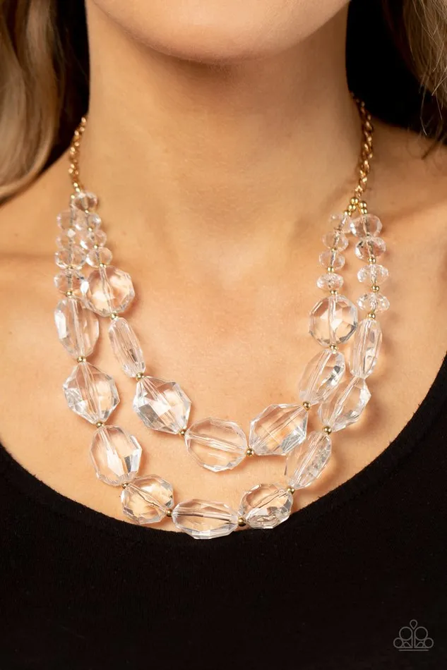 Paparazzi Jewelry Necklaces Paparazzi Necklace Icy Illumination Gold