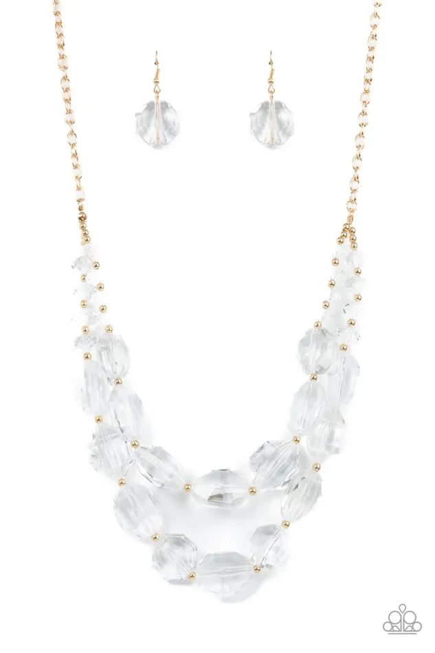 Paparazzi Jewelry Necklaces Paparazzi Necklace Icy Illumination Gold Paparazzi Jewelry Necklaces Paparazzi Necklace Icy Illumination Gold