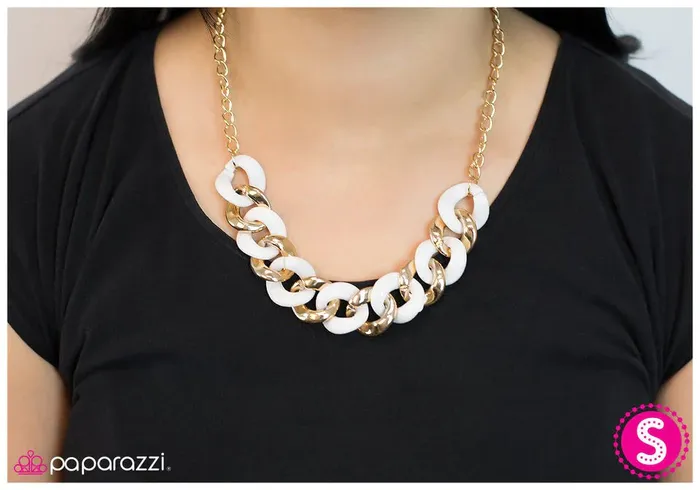 Paparazzi Jewelry Necklaces Paparazzi Necklace Join Forces White