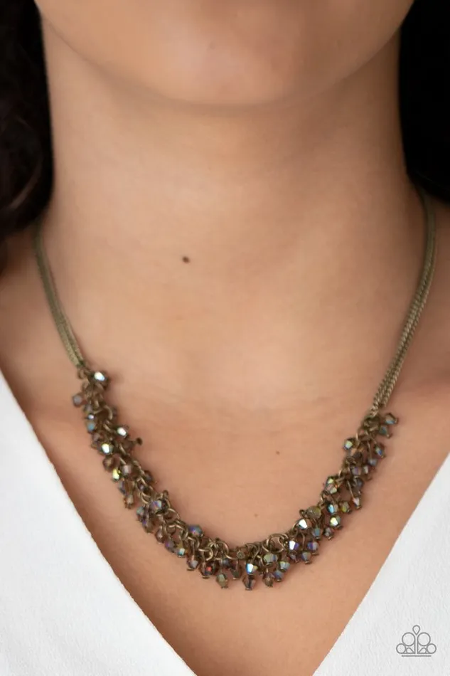 Paparazzi Jewelry Necklaces Paparazzi Necklace Let There Be TWILIGHT Brass